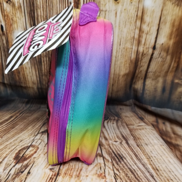 NEW!! LOL Surprise OMG Zip-Up Multicolor Glitter 7.5" x 9" Handled Lunch Box - Picture 5 of 11